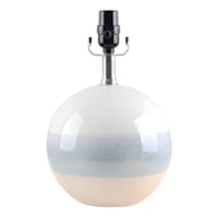 Ty Pennington Blue & White Three-Toned Ceramic Small Lamp Base, 12.5"