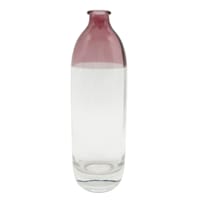 Purple Clear Glass Vase, 8"