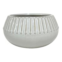 White Ceramic Bowl, 6x3