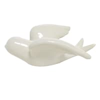 Honeybloom Almond Ceramic Bird Figurine, 5"