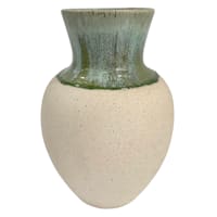 Honeybloom Green Drip Glaze Vase, 11"