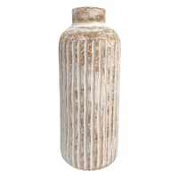 Honeybloom Neutral Ceramic Vase, 11"