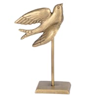 Honeybloom Gold Metal Bird Table Decor, 8.7"