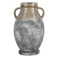 Honeybloom Tan & Grey Reactive Glaze Vase, 11.7"