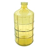 Honeybloom Honey Glass Pane Vase, 11"