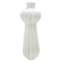 Crosby St. White Ceramic Vase, 4x12