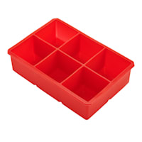 Houdini 6-Cube Red Ice Cube Tray