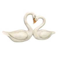 Swans Outdoor Garden Statue, 17"