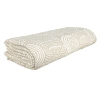 Found & Fable 3-Piece White Geometric Coverlet Set, King