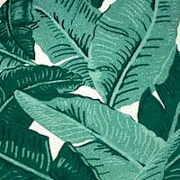 Found & Fable Banana Leaf Print Throw Pillow, 18"