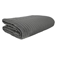 Crosby St. 3-Piece Grey Curved Line Quilt Set, Full/Queen