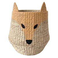 Tiny Dreamers Fox Water Hyacinth Laundry Hamper