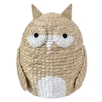Tiny Dreamers Owl Water Hyacinth Laundry Hamper
