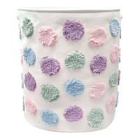 Kids Polka Dot Fabric Laundry Hamper