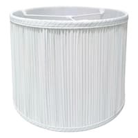 Providence Blue Striped Pleated Medium Table Lamp Shade, 12x14x10