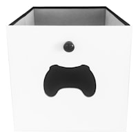2-Pack Kids White Gamer Modular Storage Cube, 11"
