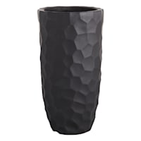 Crosby St. Elena Black Outdoor Planter, Medium