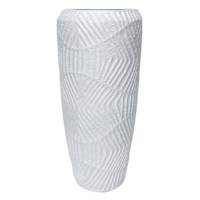 Found & Fable Tallado Tall White Outdoor Planter, 13.4"