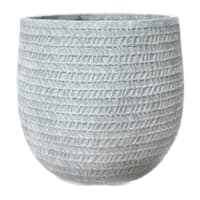 Honeybloom Boston Antique White Outdoor Planter, Large