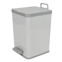 Slim Rectangle Black Stainless Pedal Trash Can, 9.7L Sold by at Home