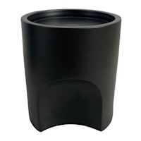 Crosby St. Black Pillar Candle Holder, 4"