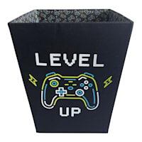 Kids Black Level Up Hard Sided Laundry Hamper