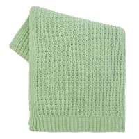 Honeybloom Green Chenille Knit Throw Blanket, 50x60