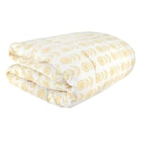 Honeybloom 3-Piece Yellow Dandelion Print Comforter Set, Full/Queen