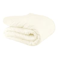 Honeybloom 3-Piece Cream Cotton & Linen Blend Comforter Set, King