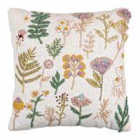 Honeybloom Flower Garden Throw Pillow, 18"