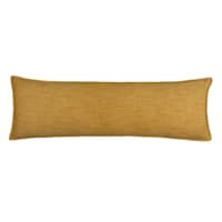 Honeybloom Dark Yellow Solid Oblong Throw Pillow, 14x36