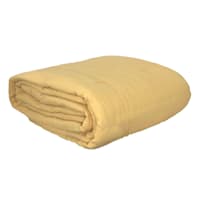 Honeybloom 3-Piece Yellow Cotton & Linen Comforter Set, Full/Queen