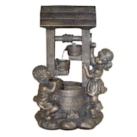 Kids Wishing Well Outdoor Fountain, 25"