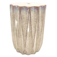 Found & Fable Reactive Glaze Ceramic Plant Stand, 17"