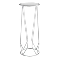 Ty Pennington Silver Metal Plant Stand, Small