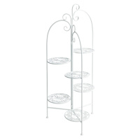 Providence Metal Folding Tiered Plant Stand, 44"