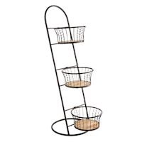 3-Planter's with Metal Stand, 39"