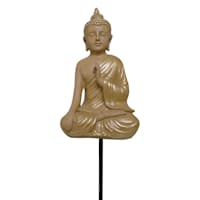 Found & Fable Gold Buddha Yard Pick, 14"