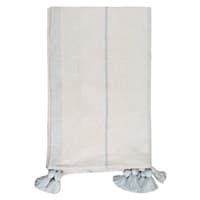 Providence Blue Striped Yarn Dyed Throw Blanket, 50x60
