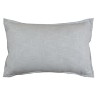 Providence Solid Blue Throw Pillow with Flange, 14x22