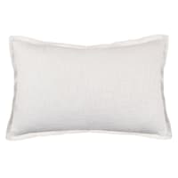 Providence Solid White Throw Pillow with Flange, 14x22