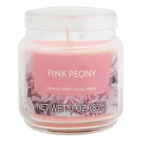 Pink Peony Scented Jar Candle, 3oz