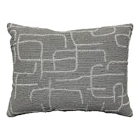 Laila Ali Grey Abstract Beaded Throw Pillow, 12x16
