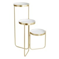 Willow Crossley Marbled Tiered Plant Stand, 30"