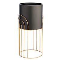 Crosby St. Bronze & Black Planter Stand, Large