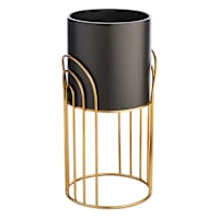 Crosby St. Black & Bronze Planter Stand, Small