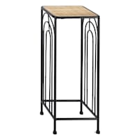 Metal & Wood Plant Stand, Small