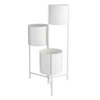 Sunny Club White Tiered Planter Stand, 30"