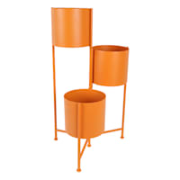 Sunny Club Orange Tiered Planter Stand, 30"