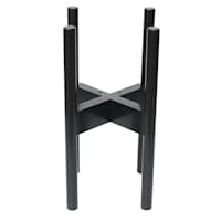 Black Bamboo Adjustable Plant Stand, 10"